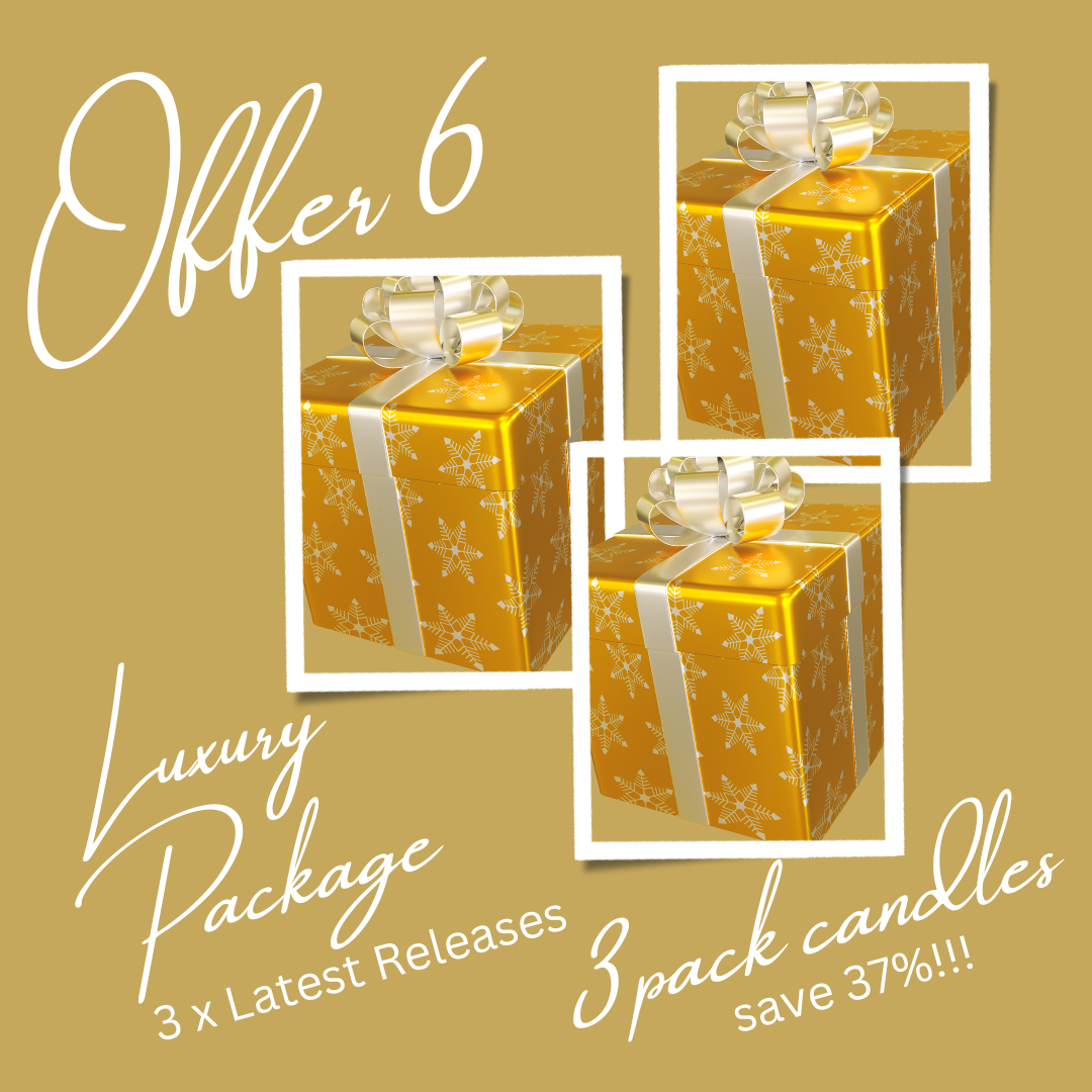 Christmas Candles LUXURY Package OFFER 6 - SAVE 37%